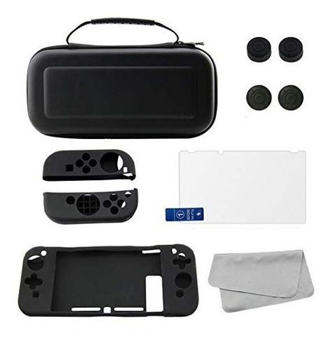 Funda Nintendo Switch Estuche Case Kit Accesorios + Cristal