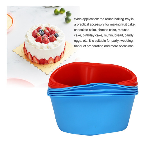 Molde De Silicona Para Pasteles De 10 Piezas, Molde Redondo