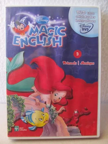 dvd curso ingles magic english 3 friends amigos - Comprar Cartazes