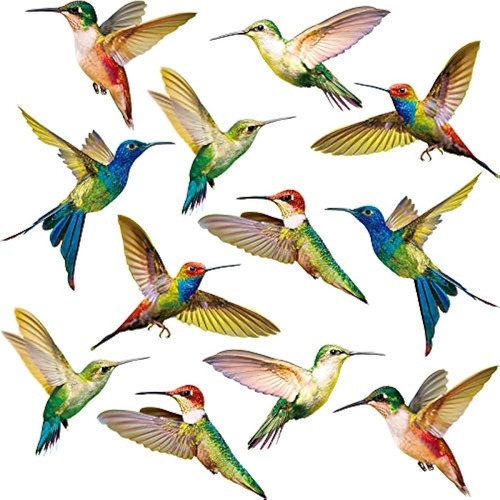 Adhesivos Para Ventana De Colibrí De Gran Tamaño, Adhesivos 