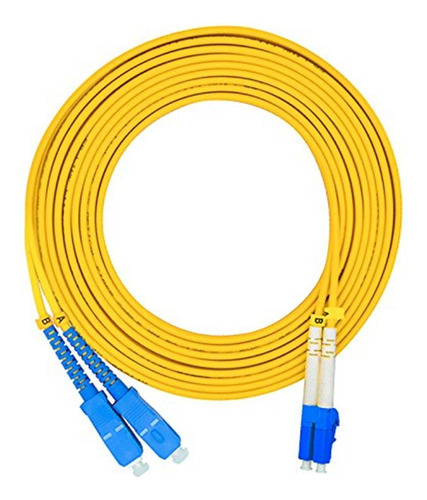 Jeirdus 15meters Lc A Sc Duplex 9/125 Cable De Fibra Ptica M