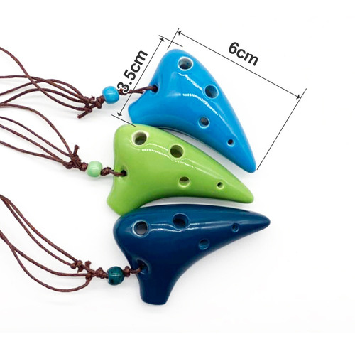 Imagen 5 de 6 de 6 Hoyos De Cerámica Ocarina Alto C Instrumento Musical De