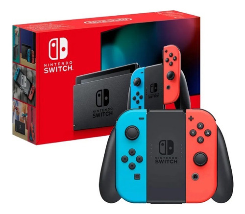 Nintendo Switch 32 Gb Standard Edition Negra Y Roja + Juego 