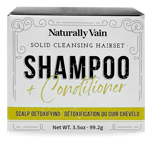 Set De ChampĂș Y Acondicionador Naturally Vain Scalp Detox, P