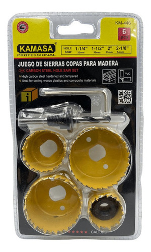 Set De Sierra Copa Para Madera 6 Piezas