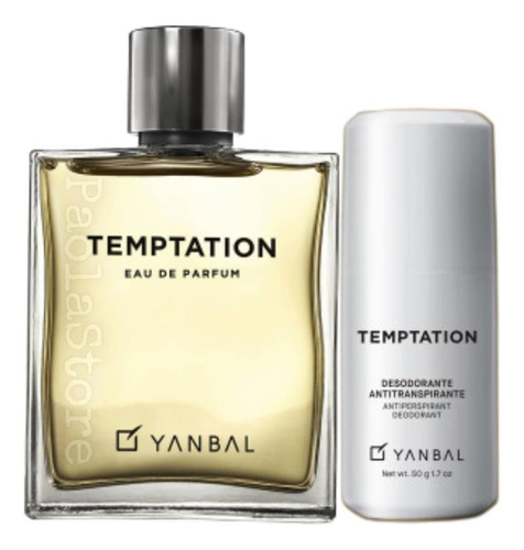 Temptation Perfume Hombre 100ml, Roll On Set Regalos Yanbal