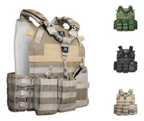 Comprar Colete Plate Carrier + Peças Modulares + Bandoleira Tática