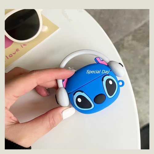 Funda Para Airpods 1/2 Generación | Case Protector Duradero Azul Airpods 1/2 Stitch