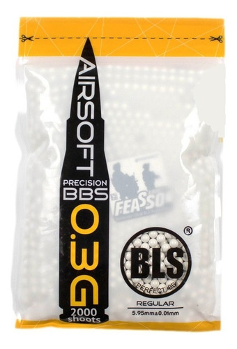 Airsoft Bbs Munição F-bbs30 0.30g 600g C/ 2000un Bls(madbul)