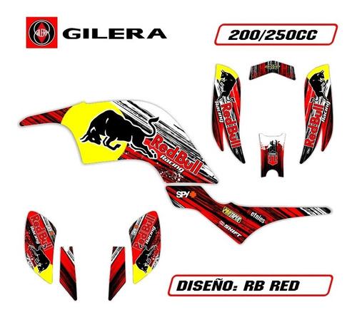 Kit Gráfica Gilera 250 Dayama Panther 250 - Pitbull Mondial