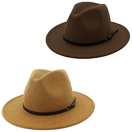 Gorros Sombreros Y Boinas Clásicos Lana Marrón Talla Única