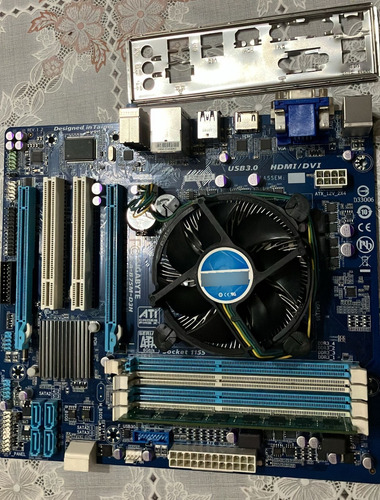 Combo Mother Gigabyte Ga-b75m , Micro I3 3240 Y Ram Ddr3 8gb