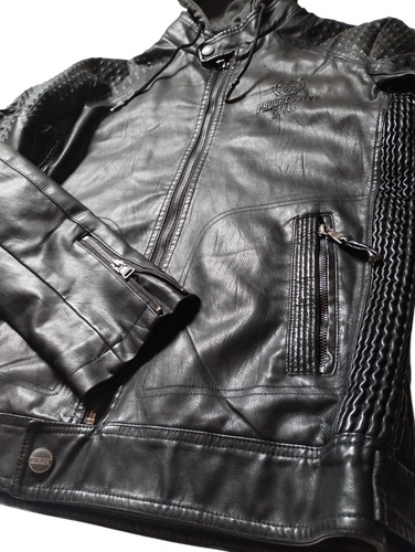 Campera De Hombre Eco-cuero Con Piel Por Dentro