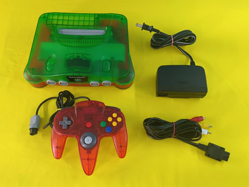 Consola N64 Nintendo 64 Transparente Con 1 Control Y 1 Juego (Usado)