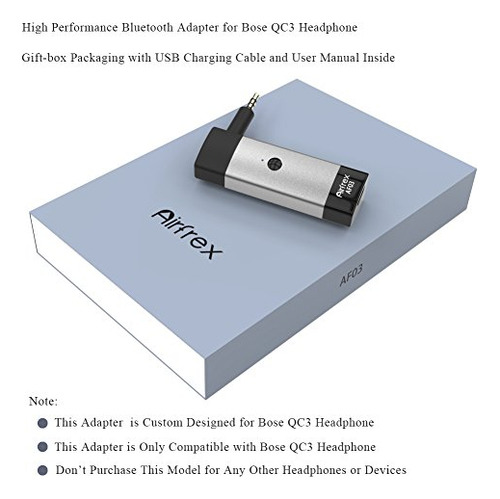 Adaptador Bluetooth Para Auriculares Bose Qc3