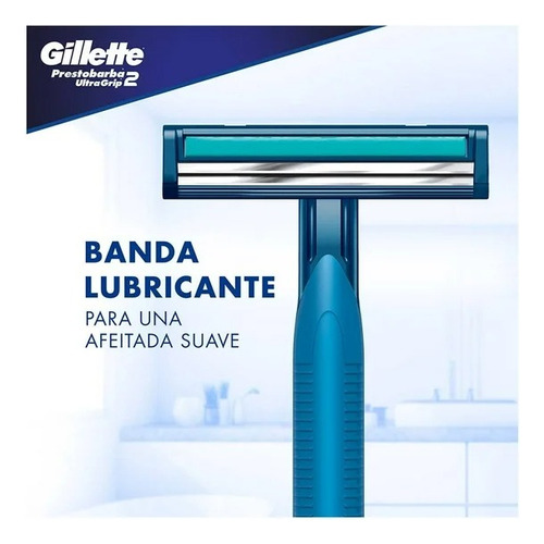 Rastrillo Gillette Prestobarba Ultragrip2 Con 2 Hojas.