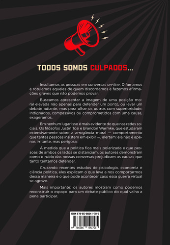 Virtuosismo moral: Grandstanding, de Tosi, Justin. Editorial AVIS RARA, capa mole em português, 2021