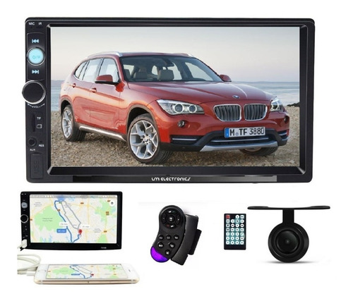Imagem 1 de 6 de Central Multimídia 2 Din 7 Pol Espelhamento Android Ios Mp5 Hd Dvd 4 X 60w Radio Mp3 Player Lm Electronics Spotify Waze