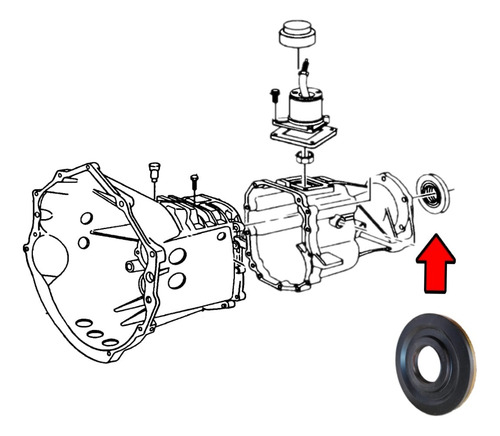Reten Salida Transmision Manual Gm. Blazer 4x4 1991-2005
