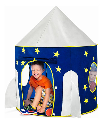 Foxprint Rocket Ship Tent - Space Themed Pretend Play Tent -