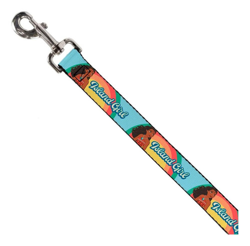 Disney Pet Leash, Dog Leash, Moana Island Girl Rainbow Pose
