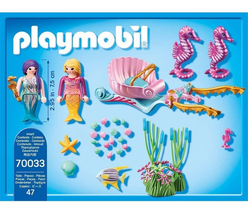 Playmobil Pack Inicial Carruagem Com Cavalos Marinhos 70033