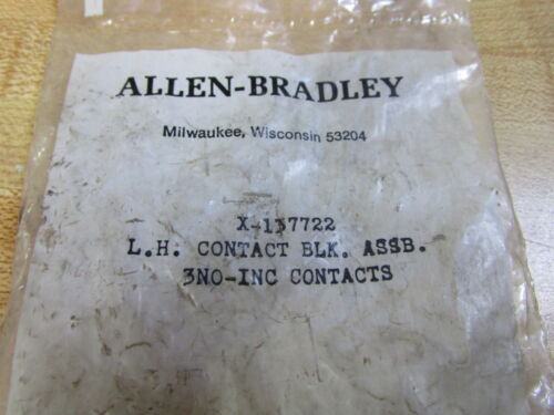 Allen Bradley X-137722 Contact Block Assembly X137722 Yyj