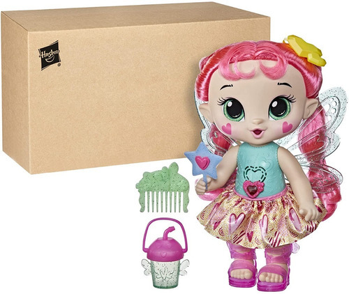 Muñeca Baby Alive Glo Pixies Sammie Shimmer Sienna Sparkle Color Rosa/sammi Shimmer