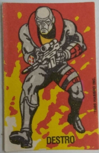 Sticker Retro Destro G.i. Joe + Sobre Vacio 80's