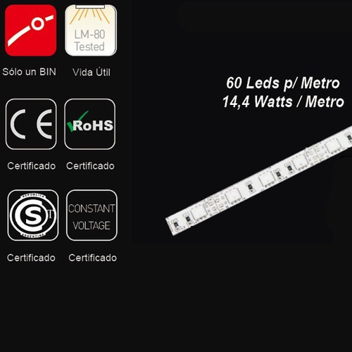 Imagen 2 de 6 de Cinta De Leds Rgb Ip67 Uso Exterior