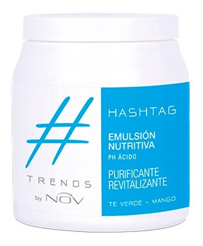 Baño De Crema Mascara Nutricion Nov Hashtag X 980 Gr
