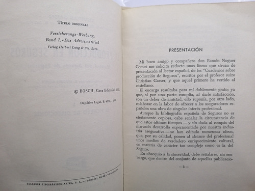 La Producción En Seguros. Manual De Agente De Seguros 3tomos (Usado)