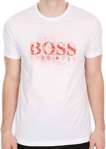 Exclusiva Polera Hugo Boss, White Orange 