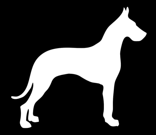 Ur Impressions Great Dane Silhouette Decal Pvc Gráficos Para