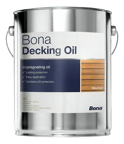 Bona Decking Oil Óleo Tratamento Madeira Externa Deck 10l