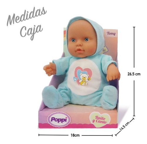 Imagen 4 de 10 de Bebe Poppi Bailo Y Canto Bebote Con Sonido Y Movimiento