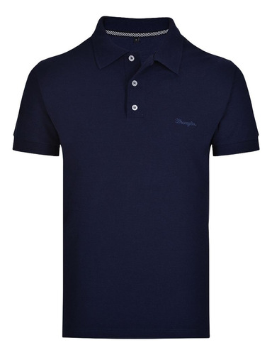 Camisa Gola Polo Masculina Wrangler Azul Marinho Ref. Wm9051