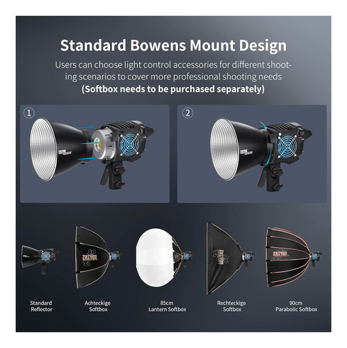 Luz Led Cob Zhiyun Molus B100 100w Montura Bowens 13 Efectos