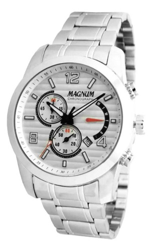 Relógio Masculino Magnum Cronógrafo Ma35208q - Prata