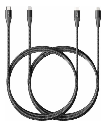 Cable Usb C Lightning 6 Pies  Paquete De 2 Cable Trenza...