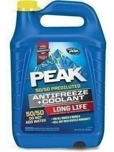 Refrigerante Peak 50% Rojo Radiadores Proteccion Motor Usa