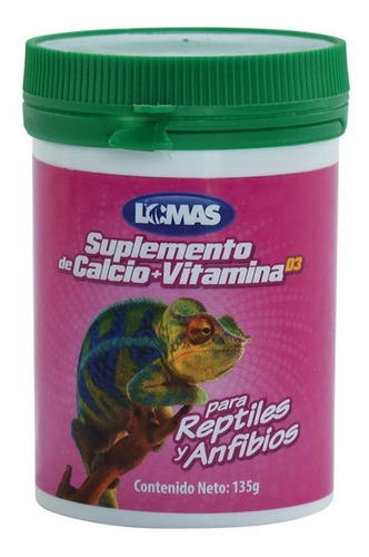 Imagen 1 de 4 de Suplemento Polvo Calcio + Vitaminas Para Reptiles Y Anfibios
