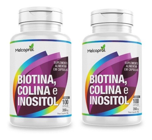 Colina Inositol Y Biotina 350mg (200 Cáps) Envío Gratis!!! 