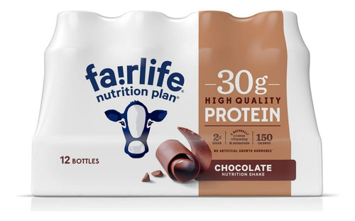 Fairlife Proteina Malteada De Chocolate 340ml C/u 24 Pz