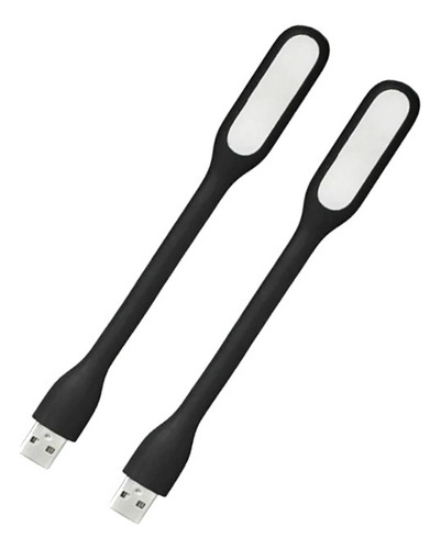 Pack 2 Lámpara Portatil Luz Led Flexible Usb Notebook
