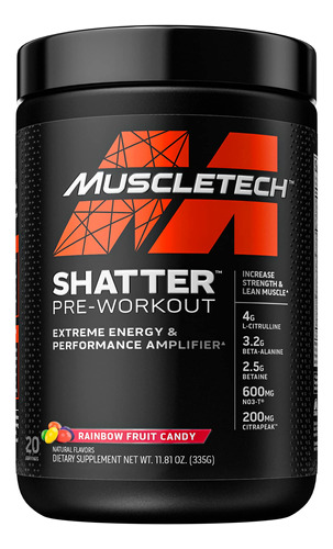 Polvo Para Preentrenamiento | Muscletech Shatter Preentrena.