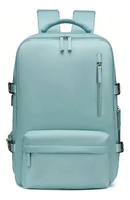 Mochila viaje expandible Carry On celeste