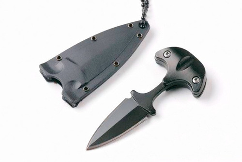 Mini Faca Push T Dagger Fulltang Com Conrrente Pescoço Top