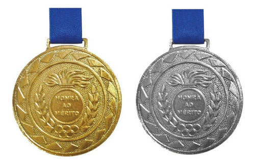 Kit C/35 Medalhas De Ouro + 35 Medalhas De Prata M43