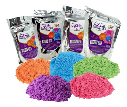 Arena Magica 500gr Kinética Super Sand Color Morado